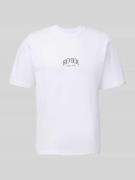 T-shirt met labelprint