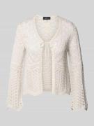 Cardigan met gaatjesmotief