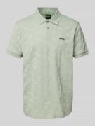 Regular fit poloshirt met labeldetail, model 'Pirax'