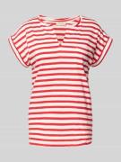 T-shirt met V-hals, model 'Viva'