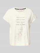 T-shirt met labelprint