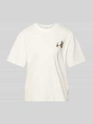 T-shirt met labelprint