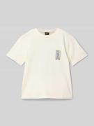 T-shirt met labelprint