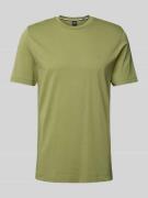 T-shirt met labelprint, model 'Thompson'