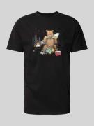 T-shirt met labelprint