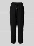 Tapered fit stoffen broek met steekzakken