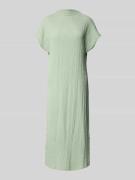 Soepele midi-jurk met opstaande kraag