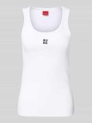 Tanktop met labelstitching, model 'Datamia'