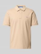 Regular fit poloshirt met labelstitching