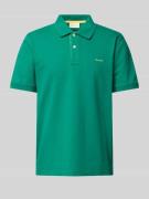 Regular fit poloshirt met labelstitching