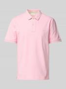 Regular fit poloshirt met labelstitching