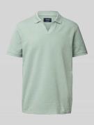 Regular fit poloshirt met V-hals