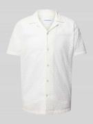 Relaxed fit vrijetijdsoverhemd met broderie anglaise