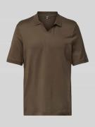 Regular fit poloshirt met V-hals, model 'Bolo'