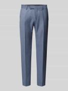 Regular fit pantalon van wol met persplooien, model 'Tenuta'