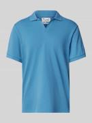 Regular fit poloshirt met V-hals, model 'CHARLES'