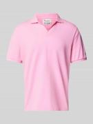 Regular fit poloshirt met V-hals, model 'CHARLES'