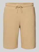 Regular fit sweatshorts met structuurmotief, model 'CASPER'