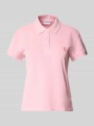 Poloshirt met motiefstitching