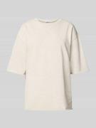 Sweatshirt met 1/2-mouwen en ronde hals