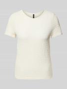 Regular fit T-shirt in kreuklook, model 'ELENE'