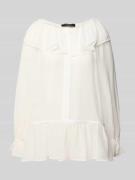 Regular fit blouse met ruches, model 'ASTRO'