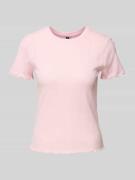 Regular fit T-shirt van katoenmix, model 'FIA'