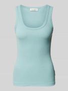 Slim fit tanktop van katoenmix