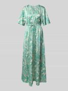 Maxi-jurk met V-hals, model 'Farinela'