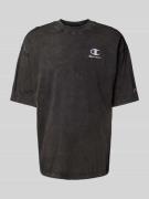 Relaxed fit T-shirt met labelstitching