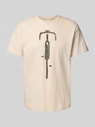 T-shirt met ronde hals, model 'Bike Front'