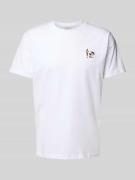 T-shirt met stitching en ronde hals, model 'BBQ'