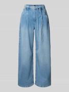 Baggy fit jeans met strikceintuur