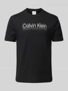 T-shirt met labelprint
