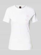 T-shirt met labelprint, model 'Elogo'