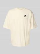 Relaxed fit T-shirt met labelstitching