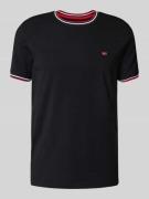 T-shirt met ribboorden