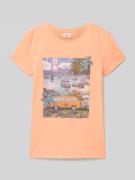 Regular fit T-shirt van puur katoen