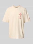 T-shirt met labelprint