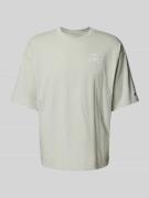 Relaxed fit T-shirt met labelstitching