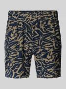 Regular fit korte broek van badstof