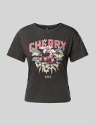 Regular fit T-shirt van puur katoen, model 'LUCY LIFE'