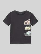 Regular fit T-shirt met motiefprint