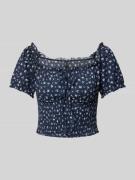 Regular fit top met all-over motief, model 'HILLARY'