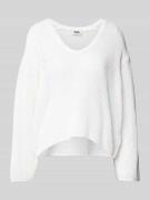 Gebreide pullover met extra brede schouders, model 'MAIJA'