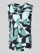 Regular fit blousetop van pure viscose