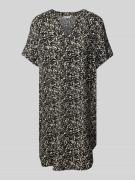 Oversized mini-jurk van pure viscose