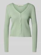 Slim fit cardigan met ribstructuur