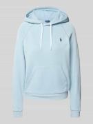 Hoodie met logostitching