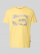 T-shirt met logo en ronde hals